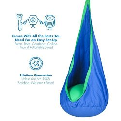 Swing Hanging Chair For Kids - Includes Hardware - Great As A Sensory Or Therapy For Autism