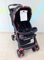 Chelino - New Polo 3 Position Baby Stroller - Delux - Orange black