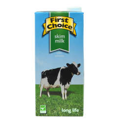 First Choice Uht Milk Skim 6 X 1l
