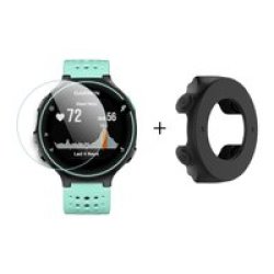 Generic Garmin Forerunner 620 Tpu Silicone Protective Case - With Glass Screen Protector
