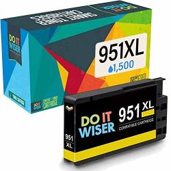Do It Wiser Compatible Ink Cartridge Replacement For Hp 950XL 951XL 950 951 Hp Officejet Pro 8600 8610 8620 8630 8625 8100 8615 8640 8660 251DW 276DW Yellow