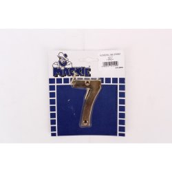 Number 7 Solid Brass Sign Mackie 76MM