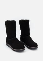 Faux Fur Trim Flatform Boots