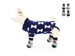 Pet Cloth Dog Jersey Dog Sweater With Socks E