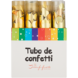 Triunfo Fiesta Gold Confetti Party Popper Tubes 12 Pack