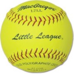 Macgregor Little League Softballs 11"" Yellow - 12 Pcs