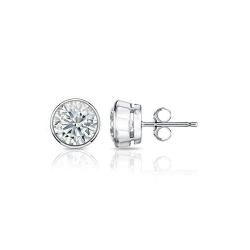 Silver Cubic Tube Set Stud Earrings - Bc Jewels