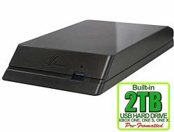 Avolusion Hddgear 2TB 2000GB USB 3.0 External Gaming Hard Drive For Xbox One X Pre-formatted - 2 Year Warranty Renewed