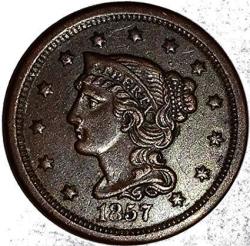 Braided 1839-1857 Hair Large Cent By Us Mint