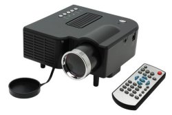 MINI LED Projector With Lcd Image System HDMI LED Projector support Computer Tv USB Sd