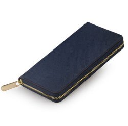 Maillusion Split Leather Designer Wallets - Blue