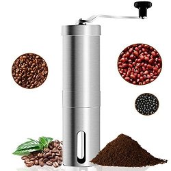 Coffee Grinder Aessdcan Manual Coffee Mill MINI Portable Home Kitchen Travel Coffee Bean Grinder With Adjustable Ceramic Core