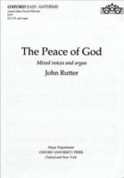 The Peace Of God Sheet Music Satb Vocal Score