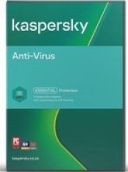 Kaspersky Anti Virus 1 Year Software Licence - 1 + 1 PC