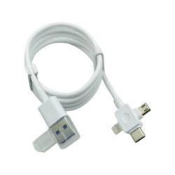 3 In 1 USB To Lightning type-c micro USB Fast Charge Cable - Cross Type