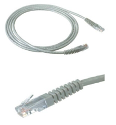 KRONE 30m Moulded Cat6 UTP Patch Cord in Grey