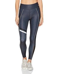 2 X Ist Women's Printed Active Mid Rise Ankle Legging Large Denim Space Dye