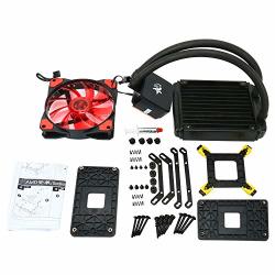 High Performance LED Liquid Cpu Cooler Water Cooling System Radiator 120MM Fan For Inter Amd