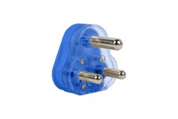 16 Amp Hollow Pin Plug Top Loose Blue