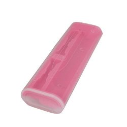 Hard Plastic Travel Case Pink For Philips Sonicare 2 3 Series Plaque Control Rechargeable Electric Toothbrush HX6211 HX6631 By Hermitshell
