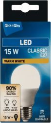 Globes 15W Es Warm White Non-dimmable Classic LED