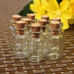 Harvin Mini Bottles Wishing Bottle 10pcs Set Storage Harvin Mini Bottles Wishing Bottle 10pcs Set Storage Jar Small Gl Vials Jars Cork Stopper Ma