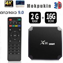 Android Tv Box 9.0 2GB RAM 16GB Rom Smart Tv Box RK3318 USB 3.0 Ultra HD 4K Hdr Dual Band Wifi 2.4GHZ 5.8GHZ Bt