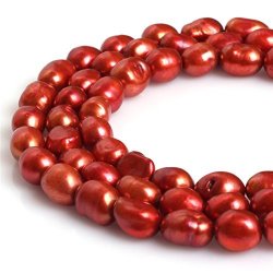 Joe Foreman 8-9X10-11MM Dyed Freshwater Cultrued Pearl Freeform Loose Beads For Jewelry Making Whole Beads Strand Chocolate 15