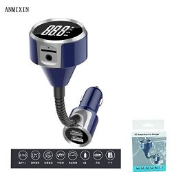 Anmixin Bt Hands-free Car Charger The New Car MP3 BC18 Car MP3 Player Is Free To Support The USB Card Liquid Crystal Display Lcd Black 1