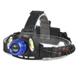 Bikight 15000LM 3X T6 LED + Cob Rechargeable Headlamp Rotate Zoom Headlight Torch