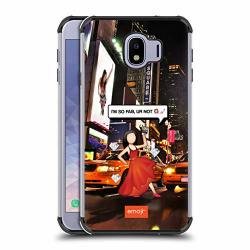 Official Emoji So Fab Photo Graphic Black Shockproof Fender Case Compatible For Samsung Galaxy J4 2018