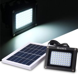 Solar Powered 54 LED Sensor Flood Light Waterproof Outdoor Security Lamp