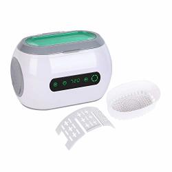 CO-Z Ultrasonic Jewelry Cleaner 600ML Touch Screen Electric MINI Ultrasound Cleaner Machine For Cleaning Diamond Gold Silver Ring Watch Glasses Small Parts With Upgraded
