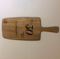 Personalised Wooden Paddle Serving Board