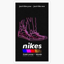 Willettastore Frank Ocean - Nikes Stickers 3 Pcs pack