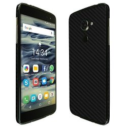 Skinomi Techskin - Blackberry DTEK60 Screen Protector + Carbon Fiber Full Body Skin Front & Back Wrap Clear Film Ultra HD And Anti-bubble Shield