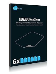 6X Savvies Ultra-clear Screen Protector For Runtastic Moment Classic Accurately Fitting - Simple Assembly - Residue-free Removal