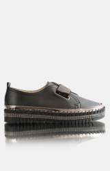 Footwork Ladies Blinky Casual Shoes - Black - Black UK 5