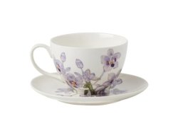 Maxwell & Williams Royal Botanic Gardens Orchids Cup & Saucer 240ML Lilac