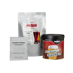 Mr. Beer American Lager Deluxe Home Brewing Beer Refill Kit