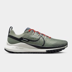 Nike Mens React Pegasus Trail 4 Grey red Trail Running Shoes