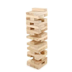 Wooden Tumbling Tower Stacking Game