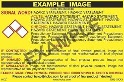 Hydrogen Peroxide 30% Stabilized Ghs Label - 2 X 3 Pack Of 25