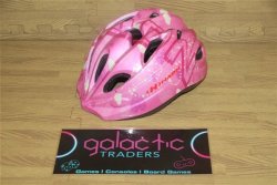 Galactic Pink And White Bicycle Helmet Traders