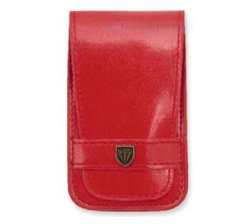 Manicure Set Faux Leather Premium Red Case 58831 P N - 5 Piece