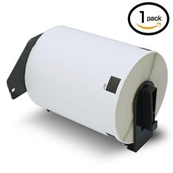 1 Rolls Brother-compatible DK-1240 P-touch 102MM X 51MM 4" X 2" 600 Shipping barcode Labels Per Roll With Refillable Cartridge