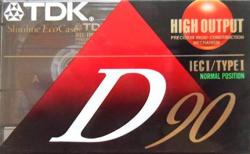 Tdk D90 High Output 90 Minute Ieci type I Cassette Tapes Set Of 7