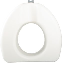 Toilet Seat Raiser White Adjustable