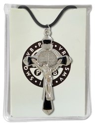 5CM St Benedict Crucifix With 45CM Cord In Vinyl Case