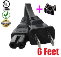 Ac Power Cord Cable Plug For Samsung Syncmaster P2450H 24' P2570HD 25' Lcd Tv Monitor - 6FT
